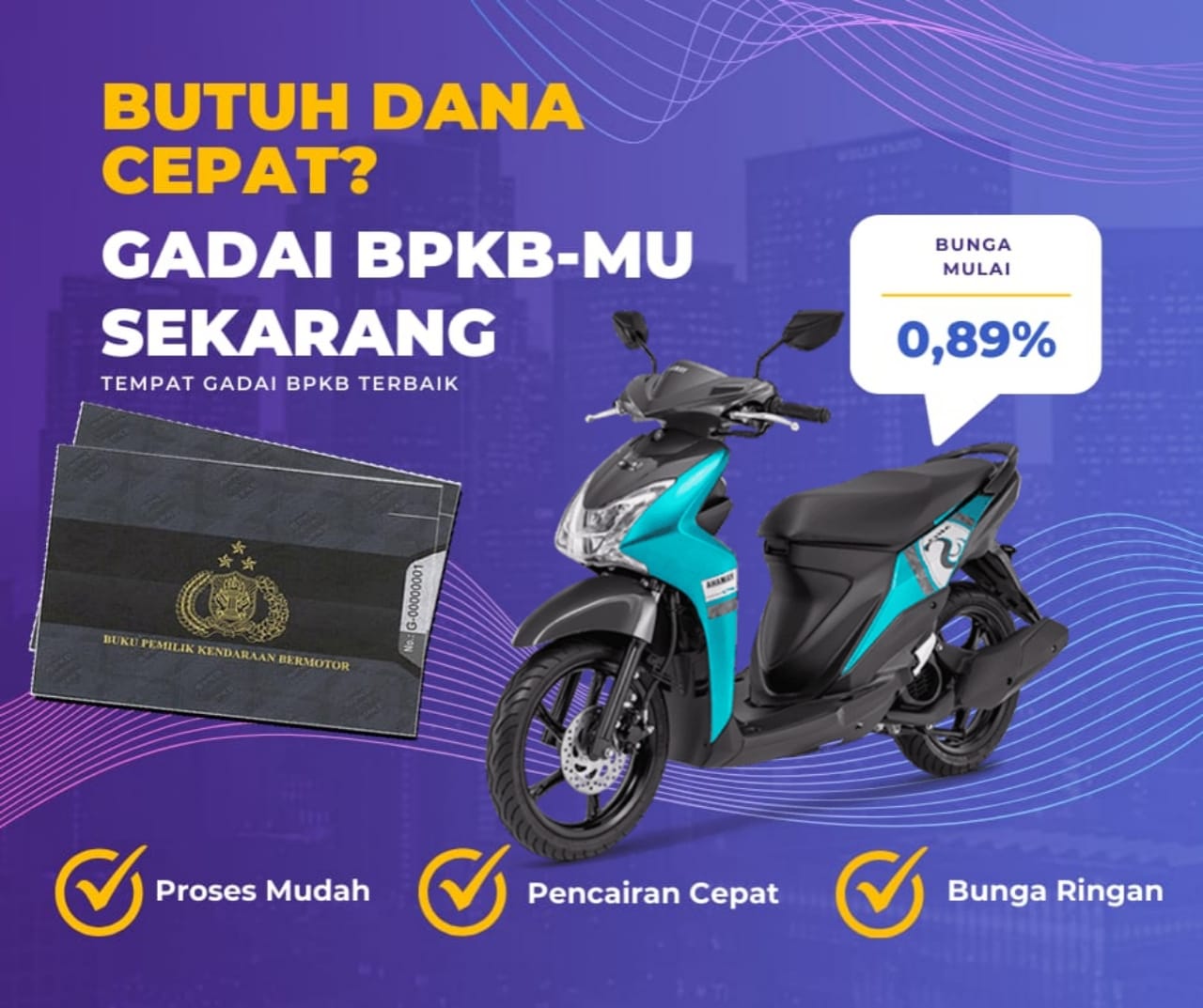 Kredit Jaminan Bpkb Motor Yamaha Mio S Dapat Dana Berapa? Seperti Ini Simulasinya